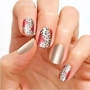 Color Street CATITUDE PROBLEM animal print roses floral FDS533 16 + BONUS NIP